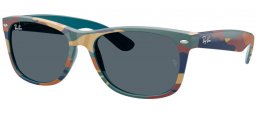 Sunglasses - Ray-Ban® - Ray-Ban® RB2132 NEW WAYFARER - 6824R5  CAMOUFLAGE BLUE // BLUE