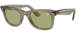 Gafas de Sol - Ray-Ban® - Ray-Ban® RB2140 ORIGINAL WAYFARER - 68694E  TRANSPARENT GREEN // BOTTLE GREEN