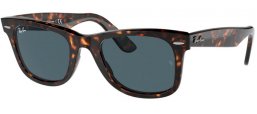 Sunglasses - Ray-Ban® - Ray-Ban® RB2140 ORIGINAL WAYFARER - 902/R5 HAVANA // BLUE