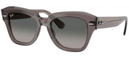 Gafas de Sol - Ray-Ban® - Ray-Ban® RB2186 STATE STREET - 136971  TRANSPARENT GREY // GREY GRADIENT