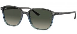 Lunettes de soleil - Ray-Ban® - Ray-Ban® RB2193 LEONARD - 138171  GREY AND BLUE STRIPED // GREY GRADIENT