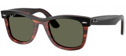 Gafas de Sol - Ray-Ban® - Ray-Ban® RB2240  WAYFARER - 144058  BLACK ON HAVANA // GREEN POLARIZED