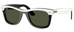 Gafas de Sol - Ray-Ban® - Ray-Ban® RB2240  WAYFARER - 144431  WHITE ON BLACK // GREEN