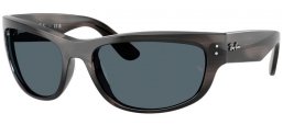 Lunettes de soleil - Ray-Ban® - Ray-Ban® RB2289 MEGA BALORAMA - 1404R5  STRIPED GREY // AZUL