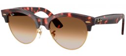 Gafas de Sol - Ray-Ban® - Ray-Ban® RB2341 CLUBMASTER WAY - 143251  PINK HAVANA ON GOLD // BROWN GRADIENT