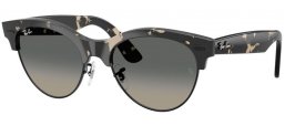 Sunglasses - Ray-Ban® - Ray-Ban® RB2341 CLUBMASTER WAY - 143371  GREY HAVANA ON BLACK // GREY GRADIENT