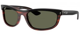 Gafas de Sol - Ray-Ban® - Ray-Ban® RB2489 BALORAMA - 144058  BLACK ON HAVANA // GREEN POLARIZED