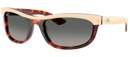 Gafas de Sol - Ray-Ban® - Ray-Ban® RB2489 BALORAMA - 144371  BEIGE ON HAVANA  // GREY GRADIENT