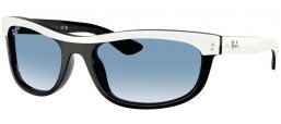 Gafas de Sol - Ray-Ban® - Ray-Ban® RB2489 BALORAMA - 14443F  WHITE ON BLACK // BLUE GRADIENT