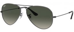 Sunglasses - Ray-Ban® - Ray-Ban® RB3025 AVIATOR LARGE METAL - 004/71 GUNMETAL // GREY GRADIENT