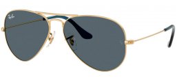 Gafas de Sol - Ray-Ban® - Ray-Ban® RB3025 AVIATOR LARGE METAL - 9278R5  ARISTA GOLD // BLUE