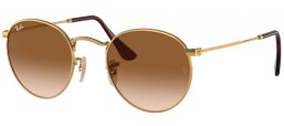 Gafas de Sol - Ray-Ban® - Ray-Ban® RB3447 ROUND METAL - 001/51 GOLD // BROWN GRADIENT