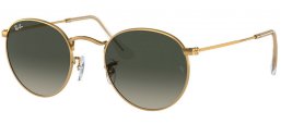 Sunglasses - Ray-Ban® - Ray-Ban® RB3447 ROUND METAL - 001/71 GOLD // GREY GRADIENT