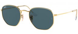 Sunglasses - Ray-Ban® - Ray-Ban® RB3548N HEXAGONAL - 001/R5 GOLD // BLUE