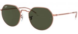 Gafas de Sol - Ray-Ban® - Ray-Ban® RB3565 JACK - 920231 ROSE GOLD // GREEN