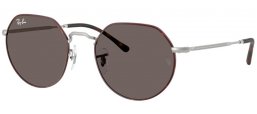 Gafas de Sol - Ray-Ban® - Ray-Ban® RB3565 JACK - 9277B1  MATTE HAVANA ON MATTE SILVER // DARK GREY