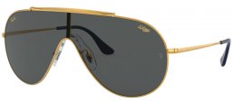 Sunglasses - Ray-Ban® - Ray-Ban® RB3597 WINGS - 924687 GOLD // DARK GREY