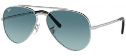 Lunettes de soleil - Ray-Ban® - Ray-Ban® RB3625 NEW AVIATOR - 003/3M SILVER // BLUE GRADIENT