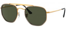 Lunettes de soleil - Ray-Ban® - Ray-Ban® RB3648M MARSHAL II - 923931 LEGEND GOLD // GREEN