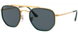 Sunglasses - Ray-Ban® - Ray-Ban® RB3648M MARSHAL II - 9241R5 LEGEND GOLD // BLUE