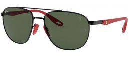 Lunettes de soleil - Ray-Ban® - Ray-Ban® RB3659M   - F02871 BLACK // GREEN