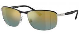 Gafas de Sol - Ray-Ban® - Ray-Ban® RB3671CH - 9144J0 BLACK ON SILVER // BLUE GRADIENT MIRROR GOLD POLARIZED