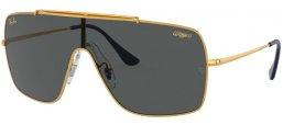 Sunglasses - Ray-Ban® - Ray-Ban® RB3697 WINGS II - 924687 GOLD // DARK GREY