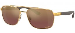 Gafas de Sol - Ray-Ban® - Ray-Ban® RB3701 - 001/6B GOLD // PURPLE GOLD MIRROR POLARIZED