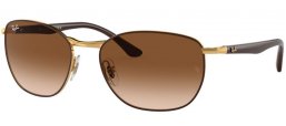 Lunettes de soleil - Ray-Ban® - Ray-Ban® RB3702 - 900951 BROWN ON GOLD // BROWN GRADIENT