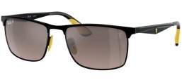 Lunettes de soleil - Ray-Ban® - Ray-Ban® RB3726M - F0885J  MATTE BLACK ON BLACK // GREY MIRROR GREY GRADIENT POLARIZED