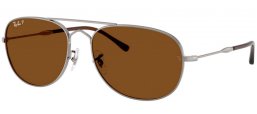 Gafas de Sol - Ray-Ban® - Ray-Ban® RB3735 BAIN BRIDGE - 004/57 GUNMETAL // BROWN POLARIZED