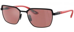 Sunglasses - Ray-Ban® - Ray-Ban® RB3743M - F102H2  BLACK ON BLACK // PURPLE MIRROR SILVER POLARIZED