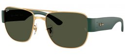 Gafas de Sol - Ray-Ban® - Ray-Ban® RB3756 - 001/31 GOLD // GREEN