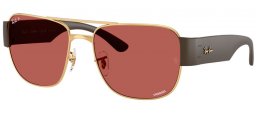 Gafas de Sol - Ray-Ban® - Ray-Ban® RB3756CH - 001/AL GOLD // WINE POLARIZED