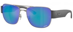 Gafas de Sol - Ray-Ban® - Ray-Ban® RB3756CH - 004/4L GUNMETAL // GREY MIRROR BLUE POLARIZED