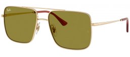 Gafas de Sol - Ray-Ban® - Ray-Ban® RB3758 ARI - 9213/2 PALE GOLD // GREEN