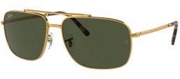 Lunettes de soleil - Ray-Ban® - Ray-Ban® RB3796 - 919631  GOLD // GREEN