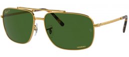 Lunettes de soleil - Ray-Ban® - Ray-Ban® RB3796 - 9196P1  GOLD // DARK GREEN POLARIZED