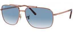 Lunettes de soleil - Ray-Ban® - Ray-Ban® RB3796 - 92023F  ROSE GOLD // BLUE GRADIENT