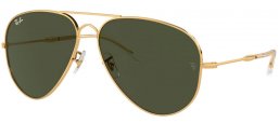 Lunettes de soleil - Ray-Ban® - Ray-Ban® RB3825 OLD AVIATOR - 001/31 GOLD // GREEN