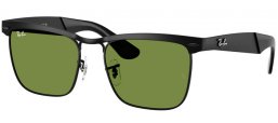 Gafas de Sol - Ray-Ban® - Ray-Ban® RB3875 WAYFARER DELUXE - 006/4E  MATTE BLACK // GREEN