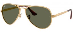 Gafas de Sol - Ray-Ban® - Ray-Ban® RB3925 AVIATOR MAX - 001/58  ARISTA GOLD // GREEN POLARIZED