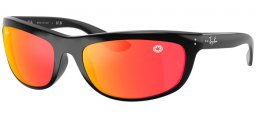 Gafas de Sol - Ray-Ban® - Ray-Ban® RB4089 BALORAMA - 68711D BLACK // GREY MIRROR RED