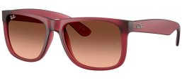 Sunglasses - Ray-Ban® - Ray-Ban® RB4165 JUSTIN - 6815A5  RUBBER VIOLET // BROWN GRADIENT PINK