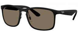 Gafas de Sol - Ray-Ban® - Ray-Ban® RB4264 - 601S87  MATTE BLACK // GREY CHROMANCE POLARIZED