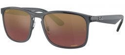 Sunglasses - Ray-Ban® - Ray-Ban® RB4264 - 876/6B GREY // VIOLET GRADIENT GOLD MIRROR ANTIREFLECTION POLARIZED