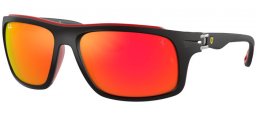 Gafas de Sol - Ray-Ban® - Ray-Ban® RB4364M   - F6026Q BLACK // RED MIRROR