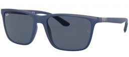 Sunglasses - Ray-Ban® - Ray-Ban® RB4385 - 601587 BLUE // DARK GREY