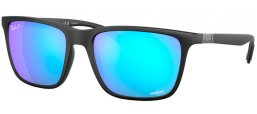 Lunettes de soleil - Ray-Ban® - Ray-Ban® RB4385 - 601SA1 BLACK // GREEN BLUE MULTILAYER ANTIREFLECTION POLARIZED