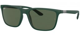 Sunglasses - Ray-Ban® - Ray-Ban® RB4385 - 665771 GREEN // DARK GREEN